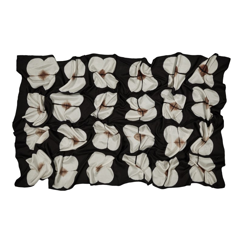 Foulard Sixties - moka & noir